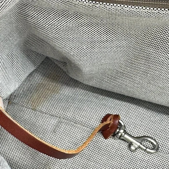 Vintage DOONEY & BOURKE Y2K Sig Double Pocket Denim Canvas Satchel - Picture 14 of 16